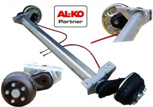 AL-KO PLUS Achse gebremst AAA (AUTOMATISCHE NACHSTELLUNG) B1200-6, EA 1350 kg, Typ 2051, Anlage=1200mm, Auflage=750mm